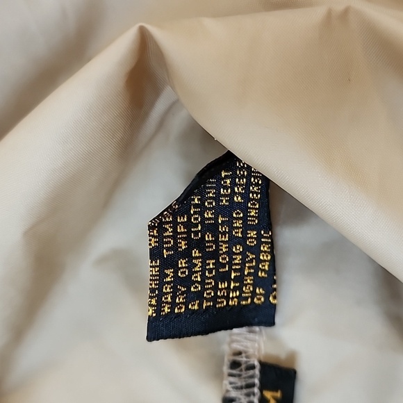 Lacoste Izod Vintage Packable Windbreaker 1/4 Zip Belt Bag Men's Tan size Medium - Picture 6 of 8